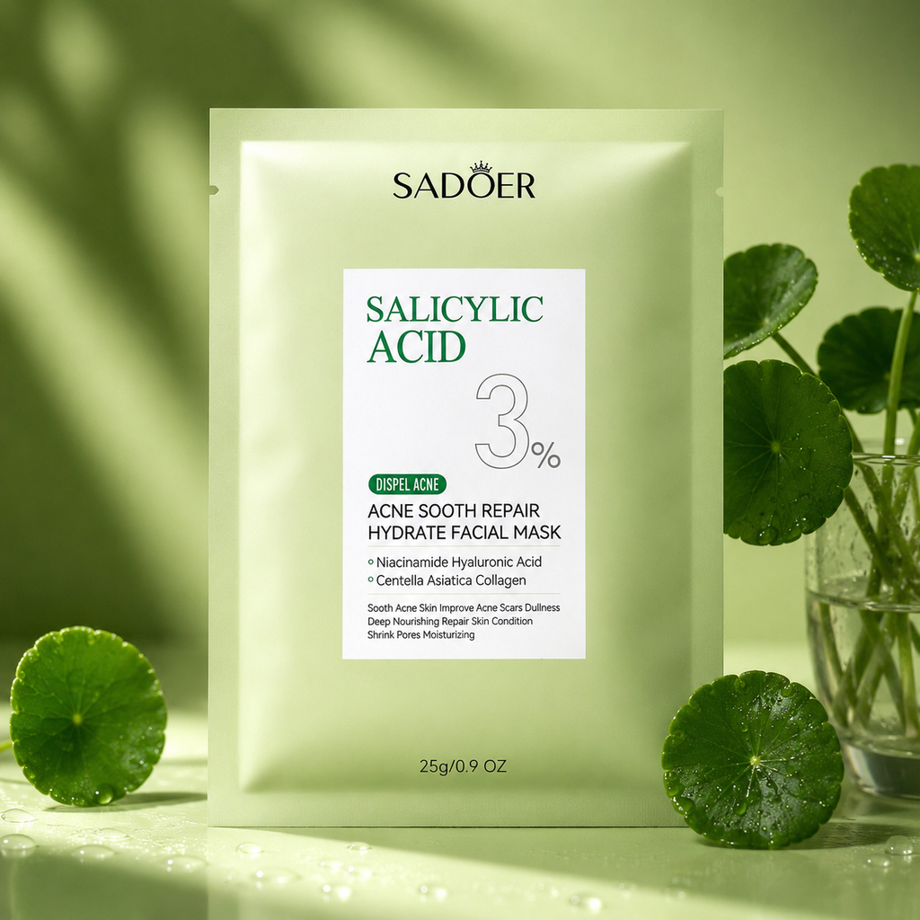 Mascarilla facial con Acido Hialurónico