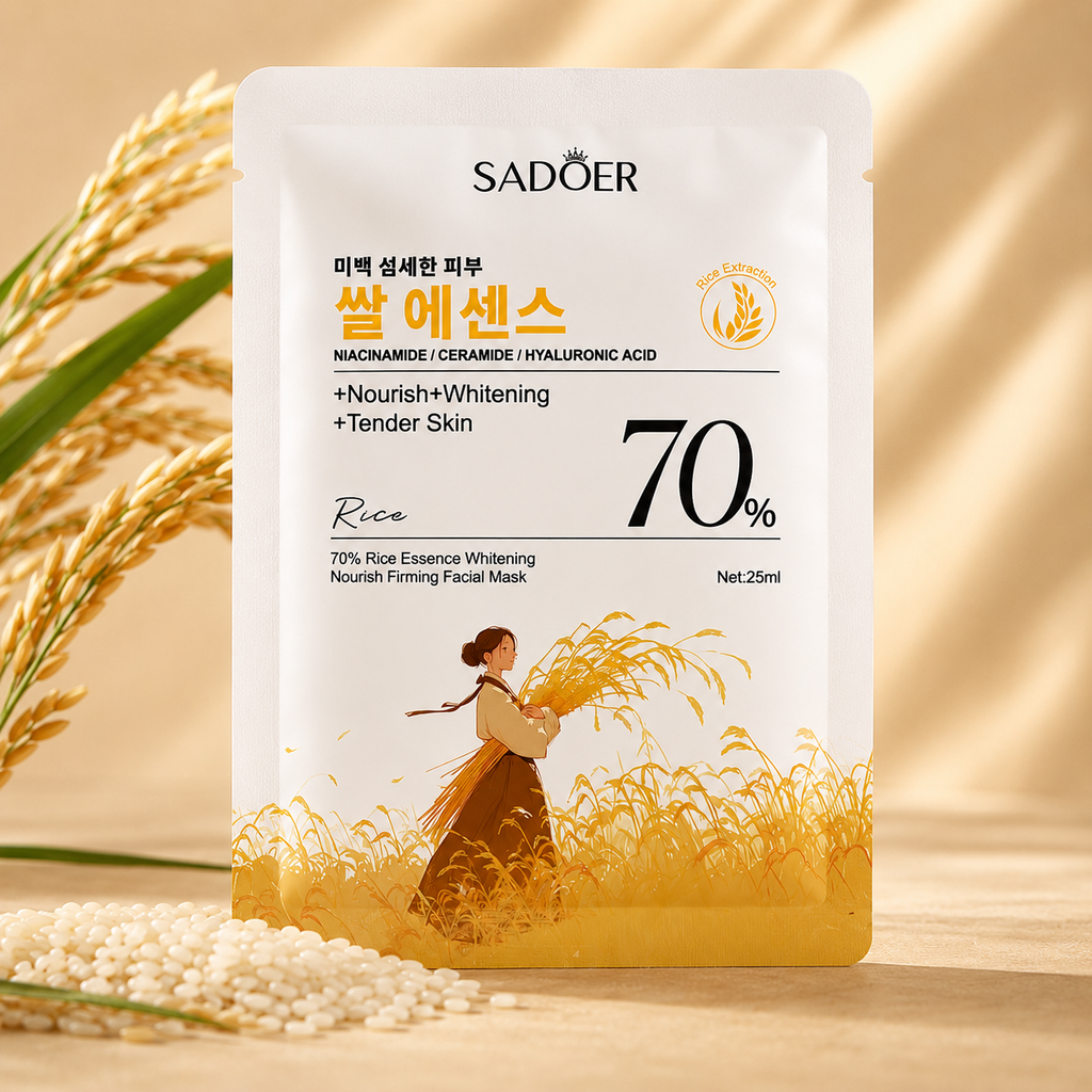 Mascarilla facial de arroz