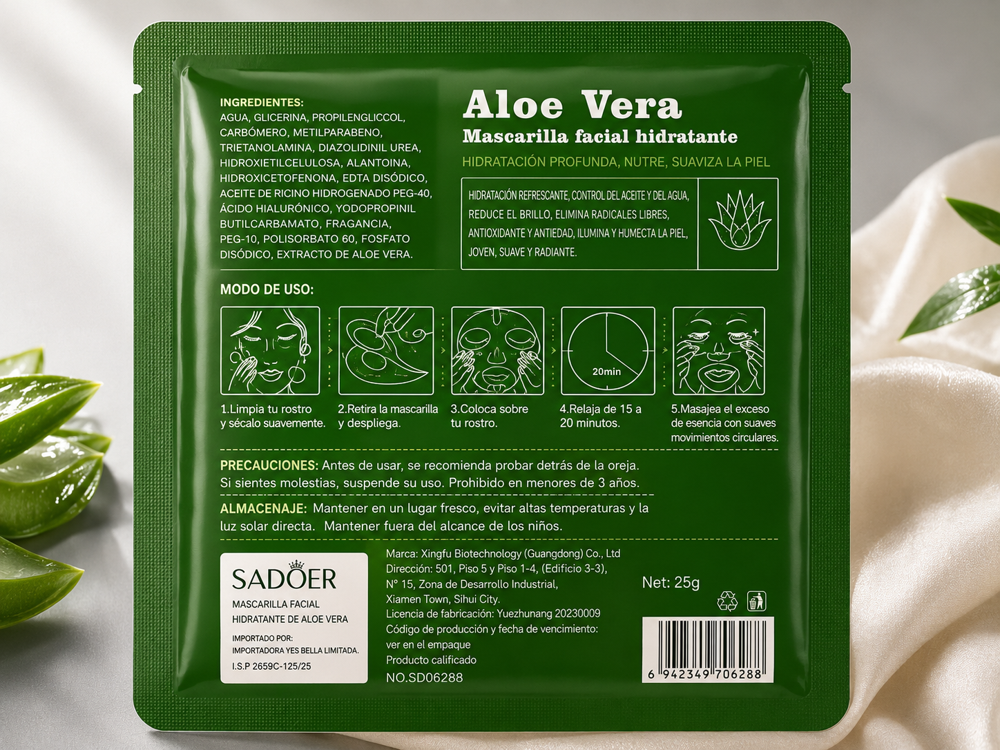 Mascarilla de Aloe Vera