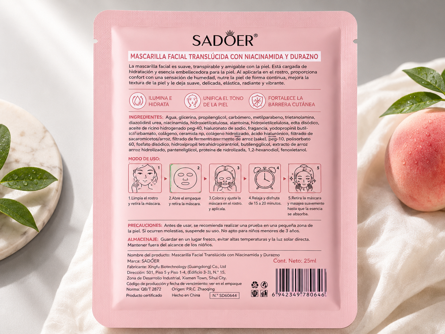 Mascarilla Facial Iluminadora